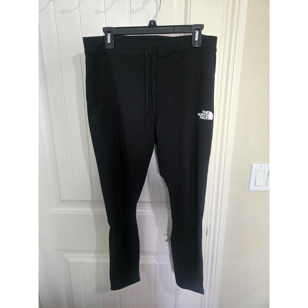 The North Face Men’s Running Pants Black Size XL Stretch Athletic Reflective Zip